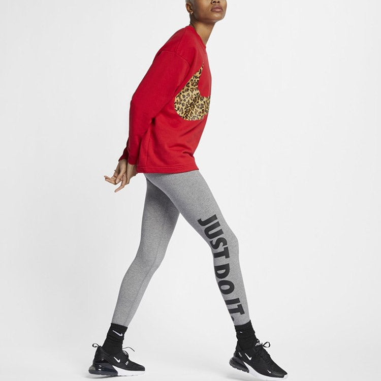 (WMNS) Nike Casual Sports Round Neck Pullover 'Red' CU1503-657