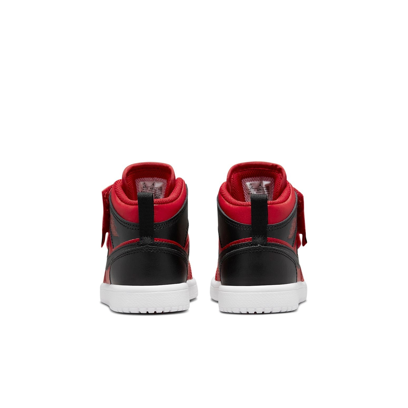 (PS) Air Jordan 1 Mid Retro 'Red Black' AR6351-660