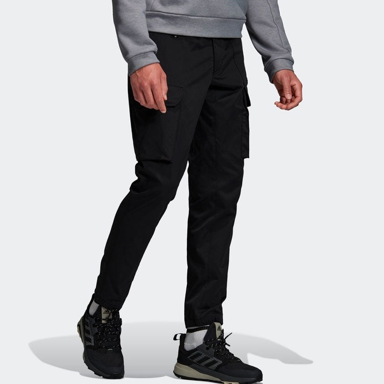 adidas Cap Cargo Pants Outdoor Sports Long Pants Black GL7414