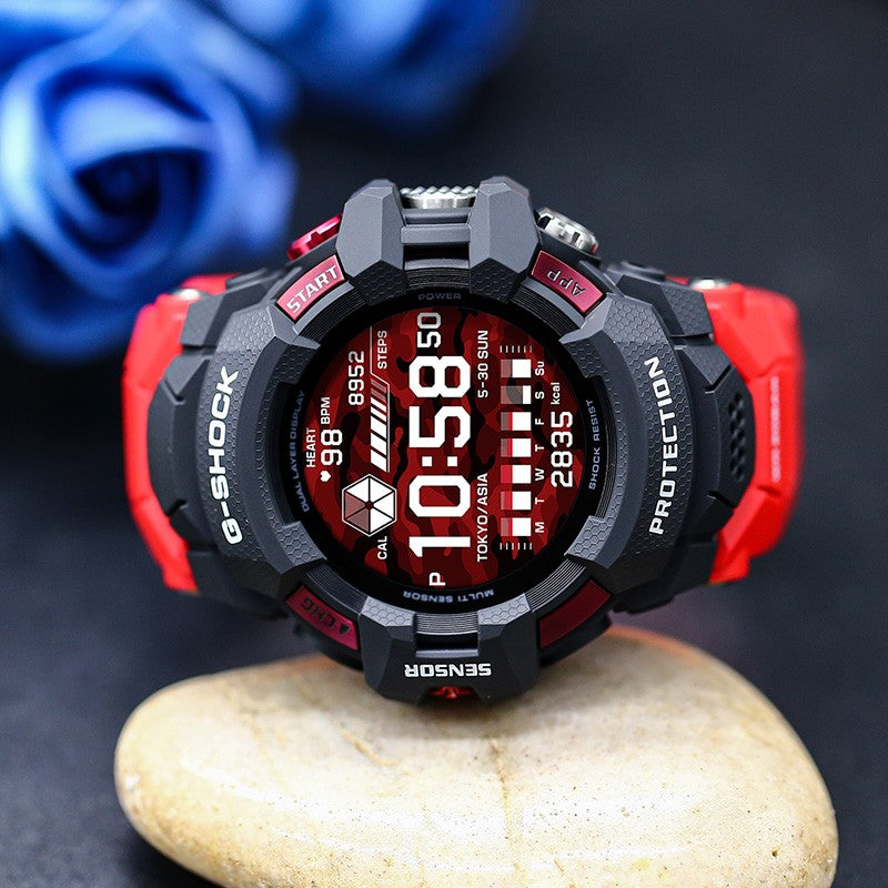 CASIO G-Shock Digital 'Black Red' GSW-H1000-1A4