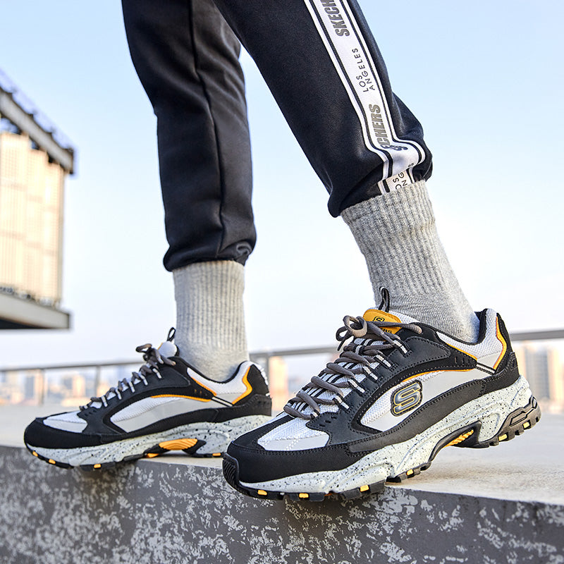 Skechers Stamina Low Running Shoes Black 51286-BKGY