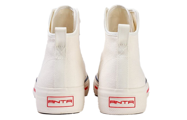 (WMNS) ANTA High Top Canvas Shoes 'Ivory Red' 122118665-1