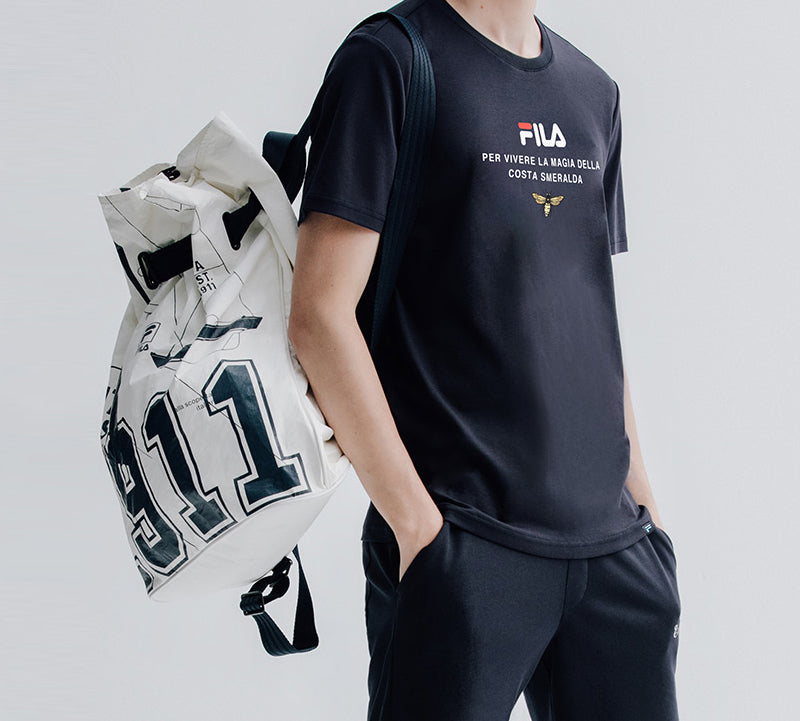FILA Printing Sports Short Sleeve Blue F11M028122F-NV