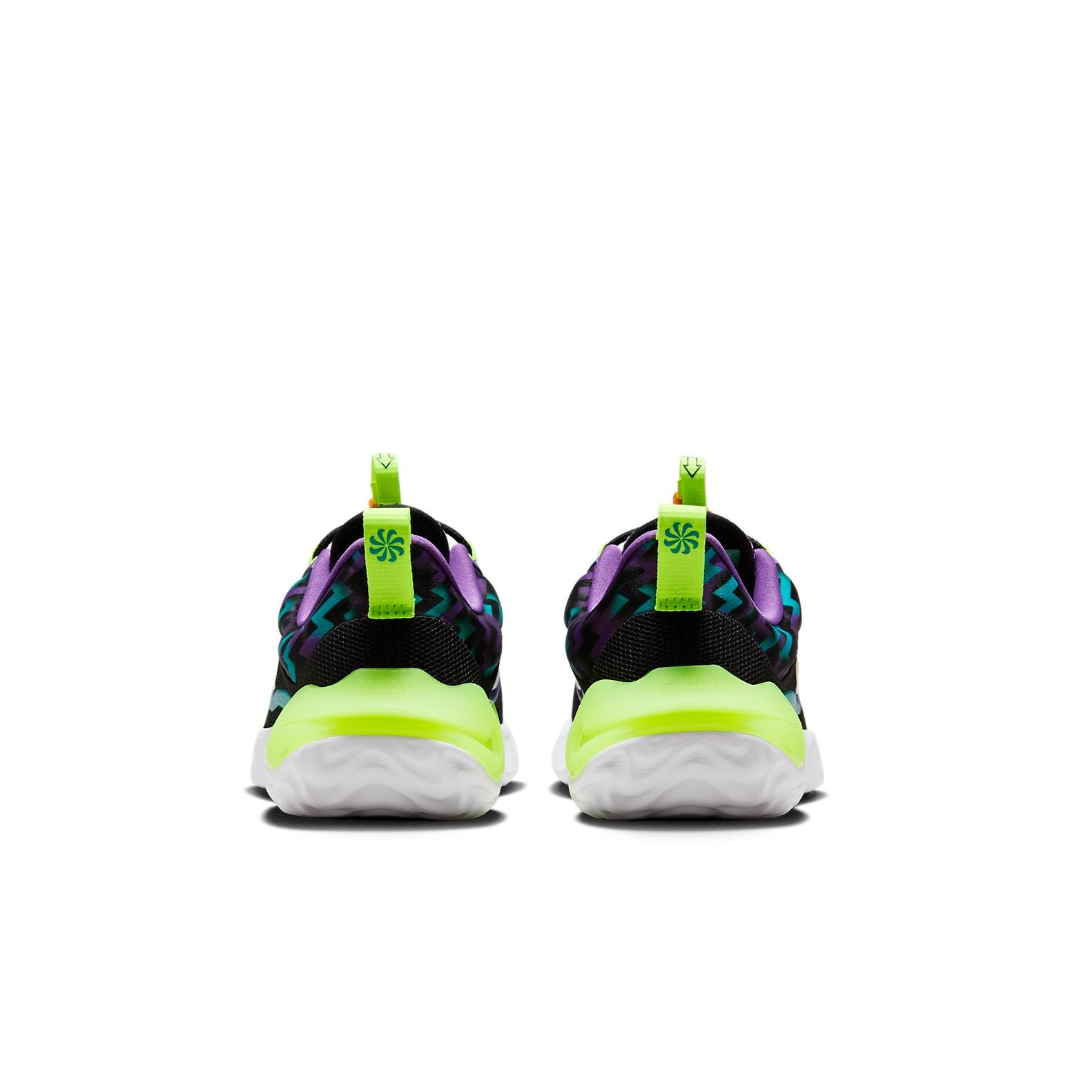 (GS) Nike Run Flow Easy On/Off Shoes 'Black Teal Nebula Volt' DZ4490-001