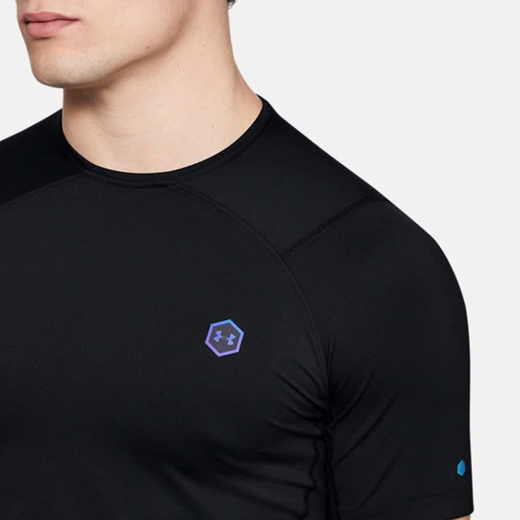 Men's Under Armour RUSH HeatGear Short Sleeve Black 1353449-001
