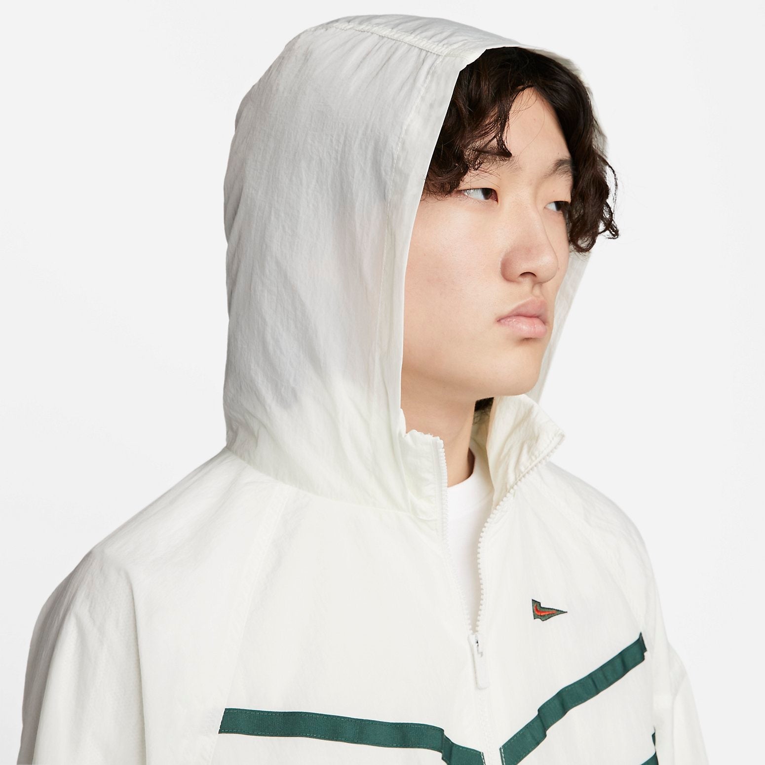 Nike Sportswear Wind Runner 1/2 Half Zip Top 'Sail Noble Green' FD0903-133
