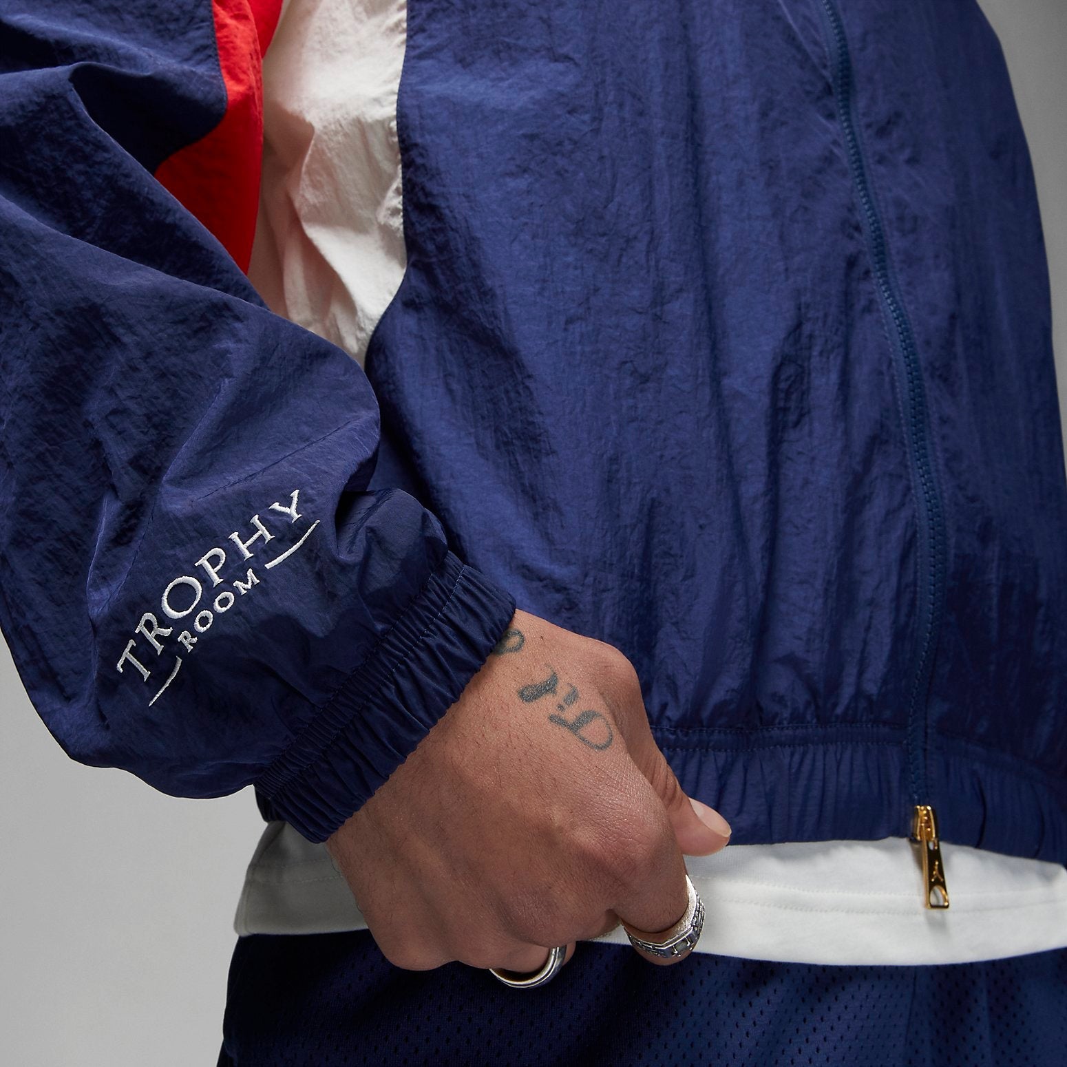Air Jordan x Trophy Room USA Woven Track Jacket 'Navy Red' DR2954-410