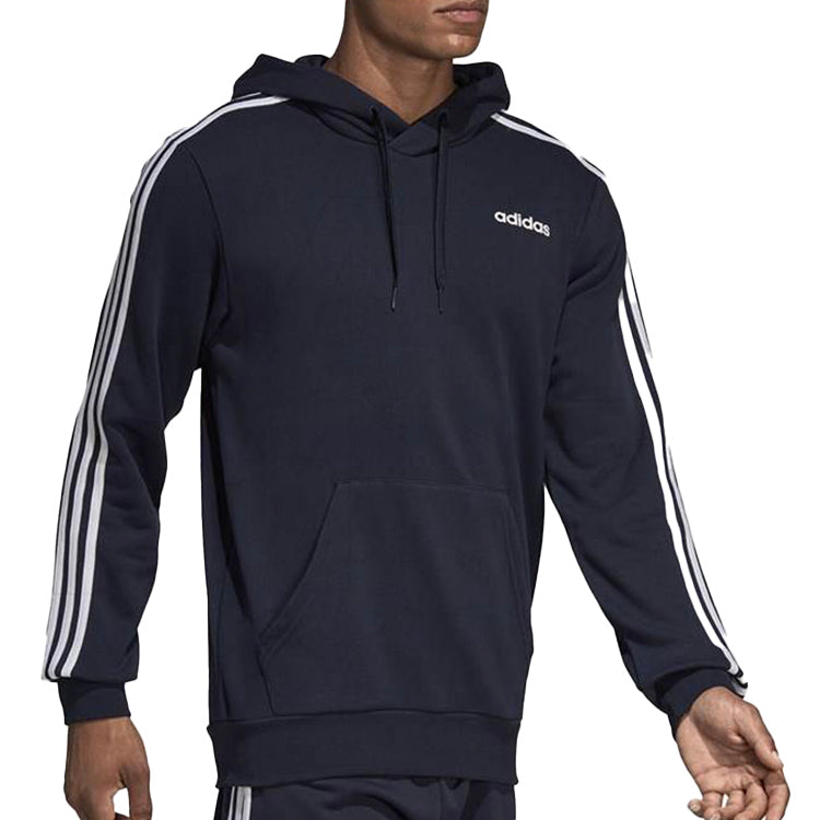 adidas 3-stripes Alphabet Printing Sports Hoodie 'Blue White' DU0499