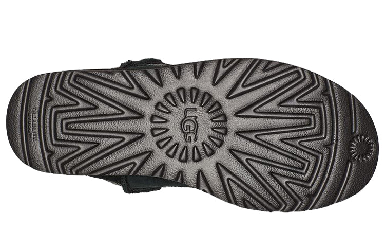 (WMNS) UGG Classic Short 2 'Black Grey' 1129450-BLK