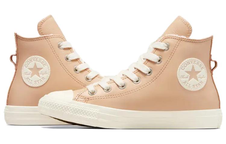 (WMNS) Converse Chuck Taylor All Star Leather Faux Fur Lining 'Pink' A07945C