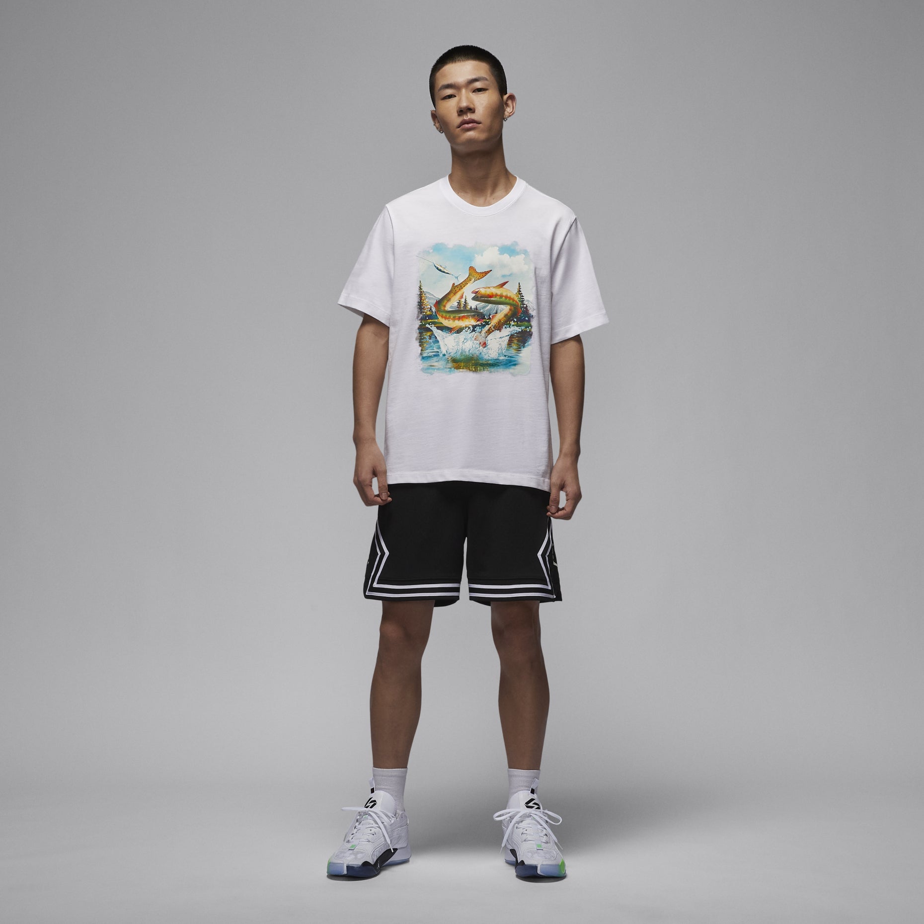 Nike AS M J SS CREW LD T-Shirt Asia Sizing 'White' HJ2408-100