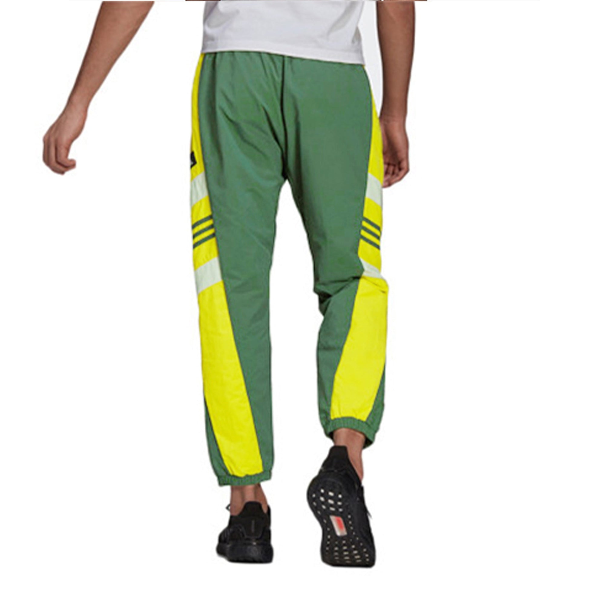 adidas Ub Pnt Wv Cb Contrast Color Stitching Casual Sports Long Pants Green GU1743