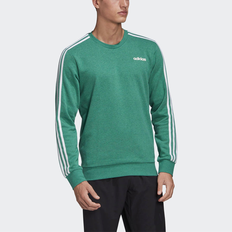 adidas Men's E 3s Crew Ft Terry Sweatshirt Green FM6046