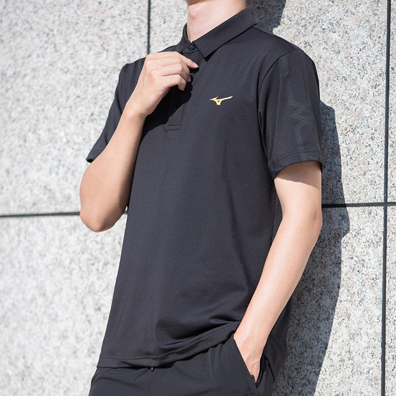 Mizuno Quick Dry Polo Shirt 'Black' P2CC23Z5