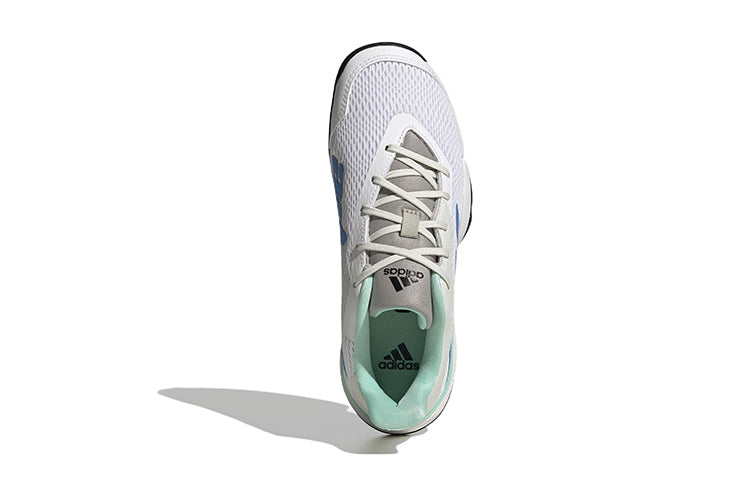 (GS) adidas Barricade Tennis Shoes 'White Pulse Blue' GY4017