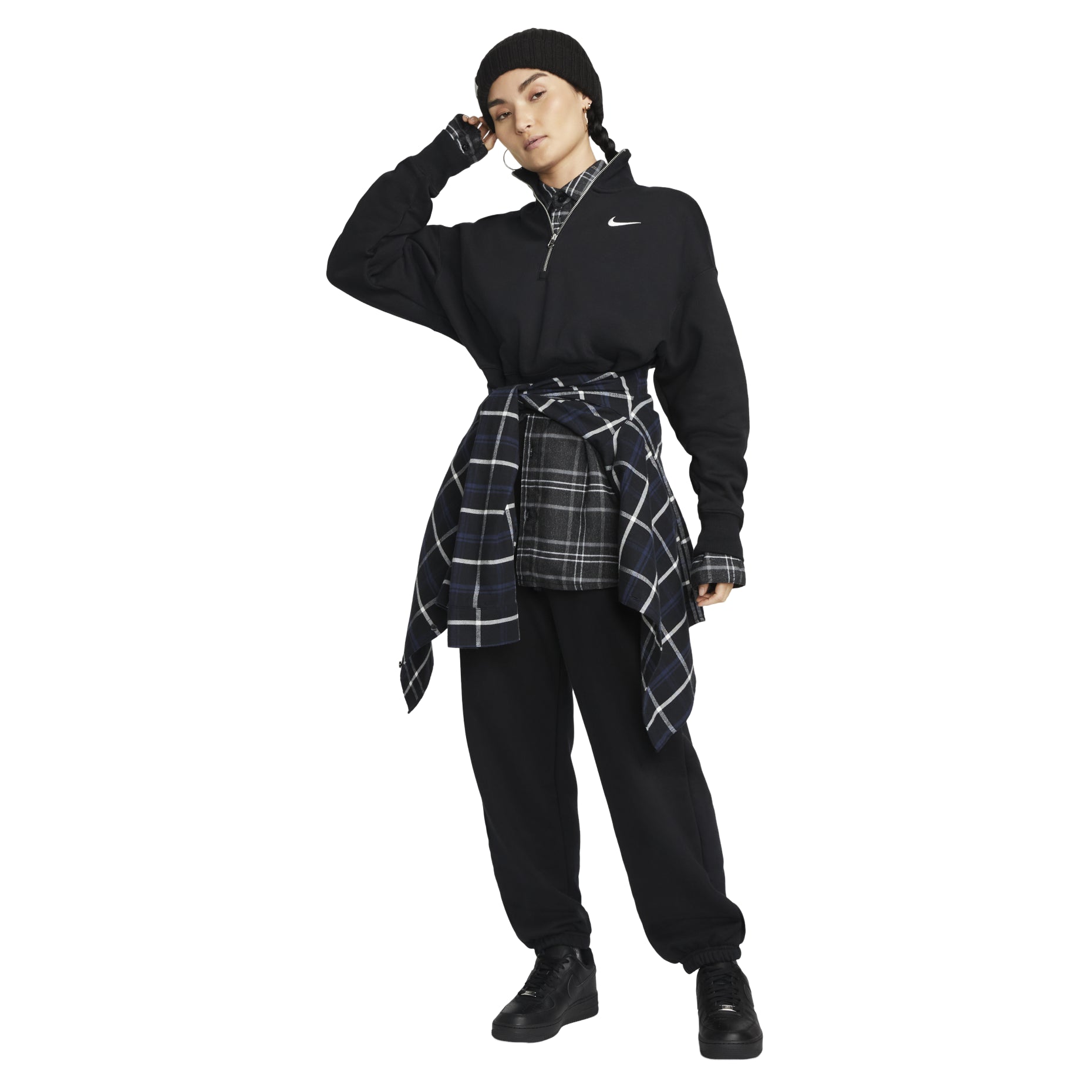 (WMNS) Nike Sportswear Phoenix Fleece 'Black' DQ5768-010