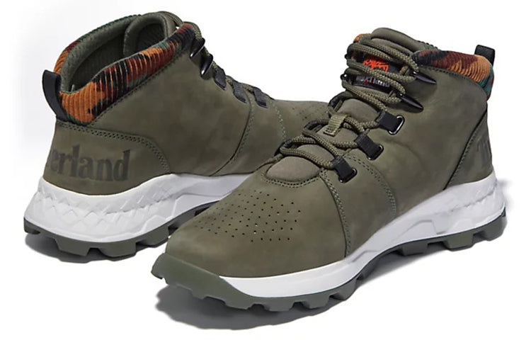 Timberland Brooklyn Euro Sprint Boots 'Olive Green and Camouflage Collar' A2GETA58