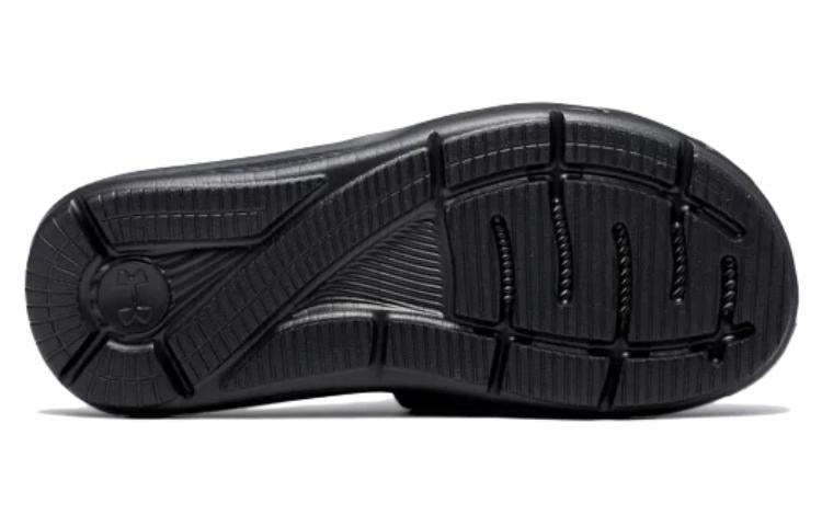 (WMNS) Under Armour Ignite 6 Graphic Footbed Slide 'Halo Grey Black' 3023767-105