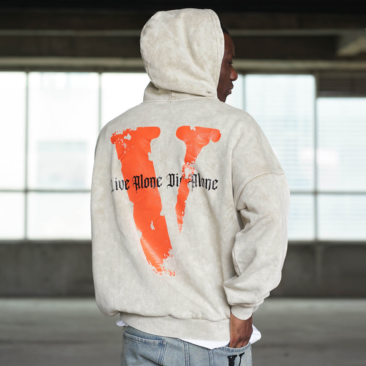 VLONE Live Alone Die Alone Hoodie 'Wheat Orange' VLHD24003-BE