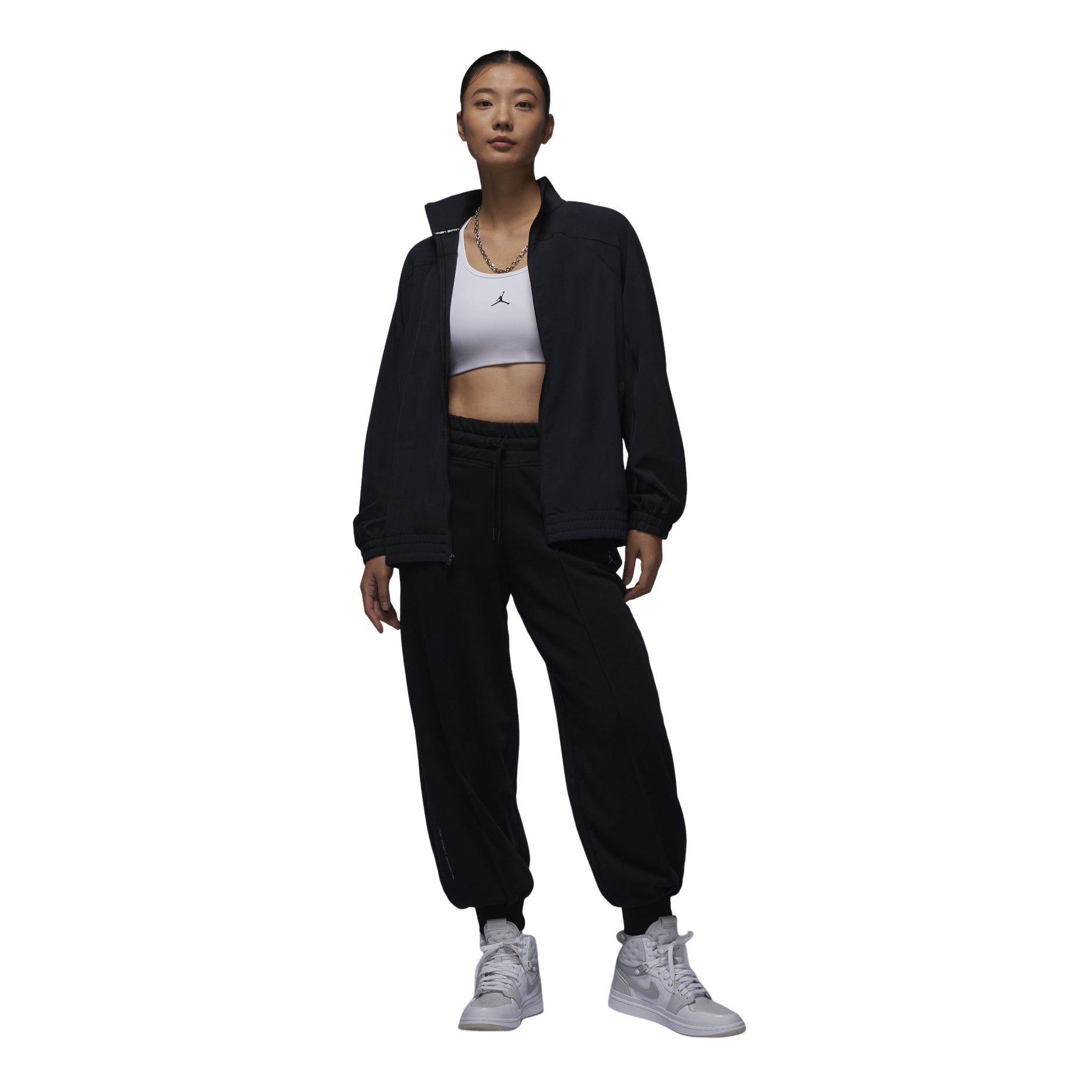 (WMNS) Air Jordan Dri-FIT Sport Woven Jacket Asia Sizing 'Black' FN5144-010
