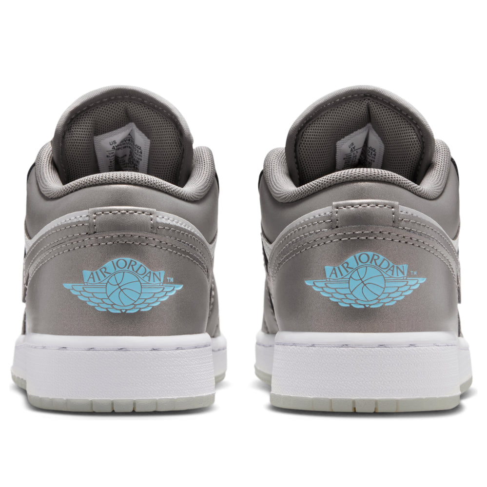 (GS) Air Jordan 1 Low SE 'Flat Pewter Blue Chill'  HV4398-014