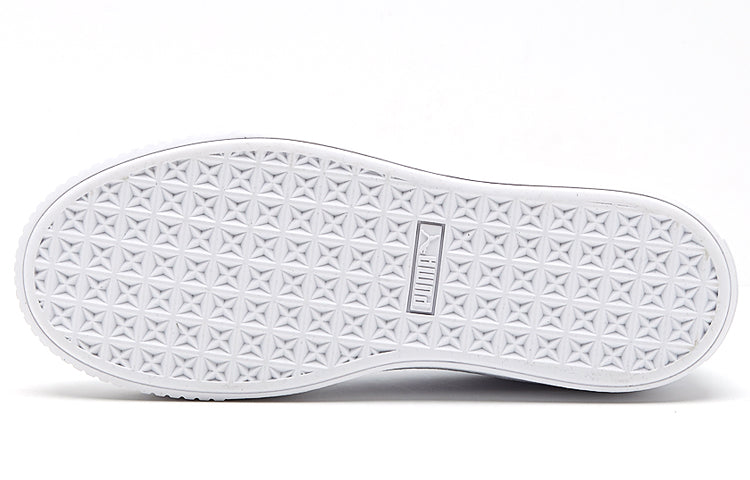 (WMNS) PUMA Basket Platform Ocean Leisure Board Shoes White 366442-02
