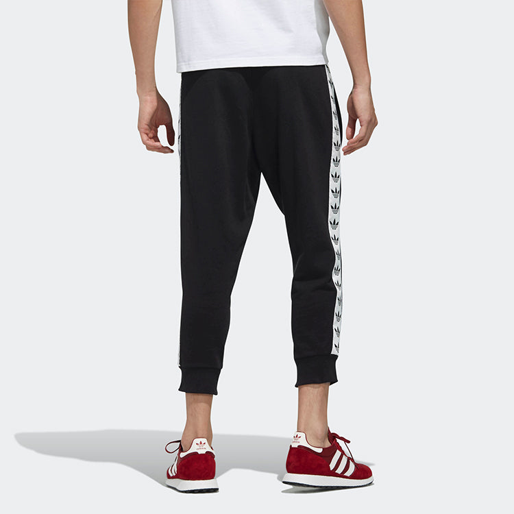 Men's adidas originals logo Sports Pants/Trousers/Joggers Black DX4228