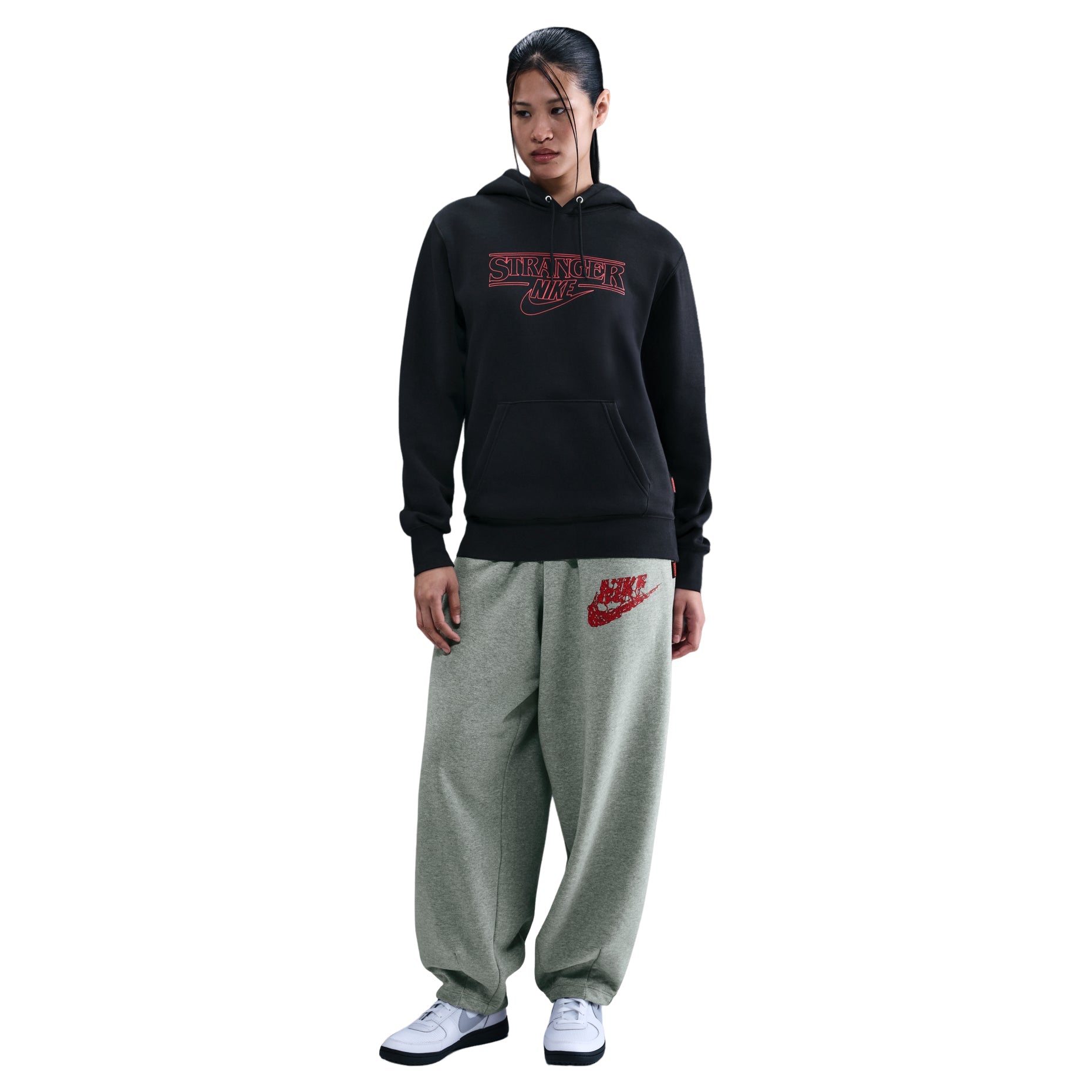 Nike x Stranger Things Fleece Hoodie 'Black' IF8519-010