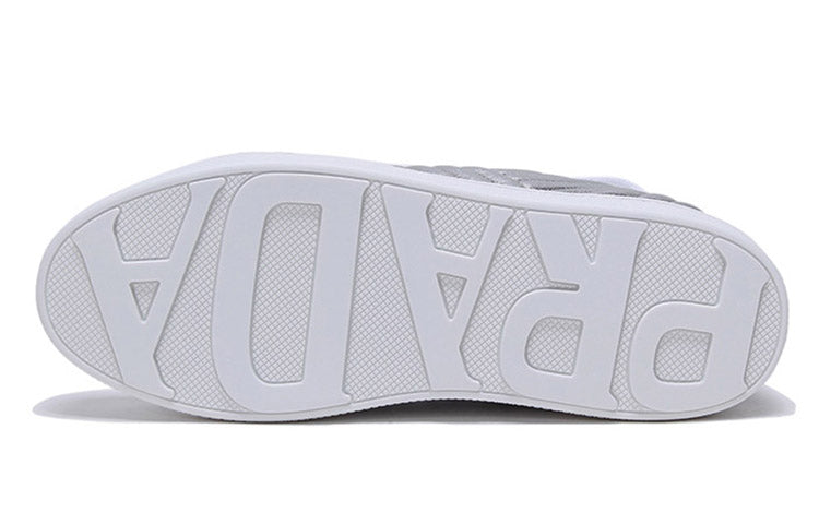 (WMNS) PRADA Leather Sneakers 'Silver' 1E254L_79A_F0135_F_005