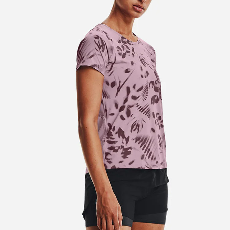 (WMNS) Under Armour Iso-Chill 200 Printed T-shirt 'Purple' 1365688-698