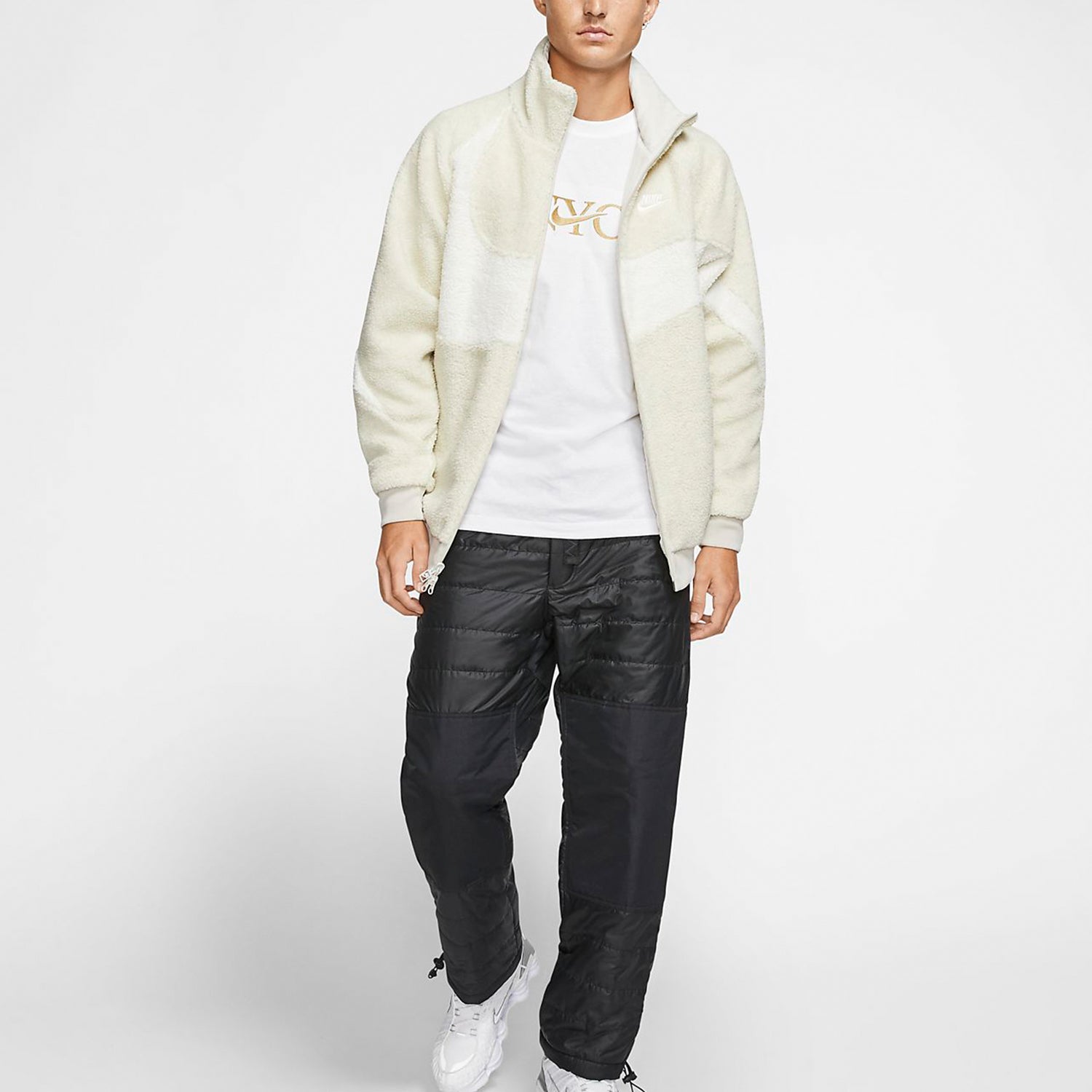 Nike Big Swoosh Reversible Boa Jacket (Asia Sizing) 'Cream White' BQ6546-070