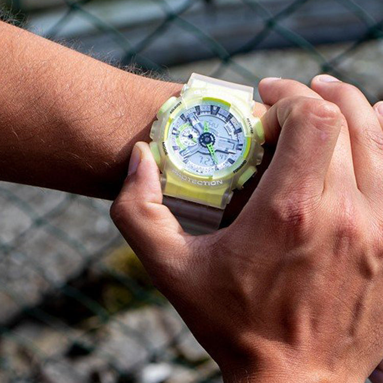 CASIO G-Shock Analog-Digital 'White' GA-110LS-7A&BA-110CR-7A