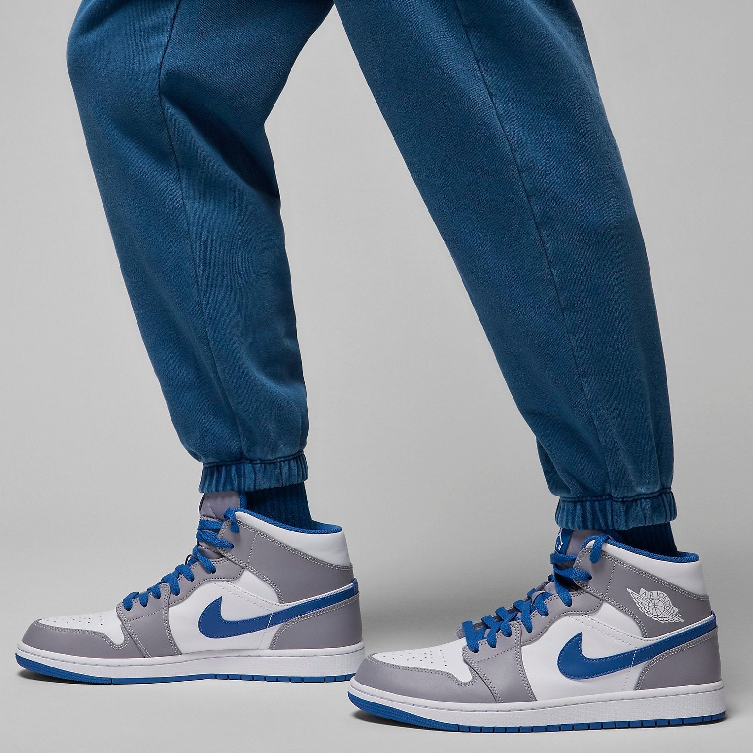 Air Jordan Essentials Fleece Washed Pants Asia Sizing 'Blue' FB7299-427