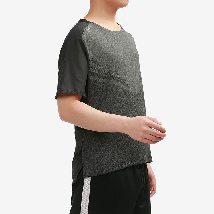 Nike Ultra Run Division TrainingSport Fast-Dry Breathable Fabric Short Sleeve T-Shirt Men's Black DA1299-010