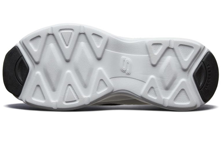 (WMNS) Skechers D'lites Airy White/Black 66666207-BKW