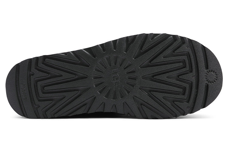 (WMNS) UGG Mini Bailey Bow Velvet Ribbon 2.0 Fleece Lined Black 1118975-BLK