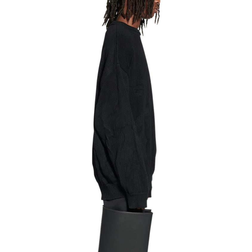 Balenciaga BB Paris Icon Sweater 'Black' 696226T32521000
