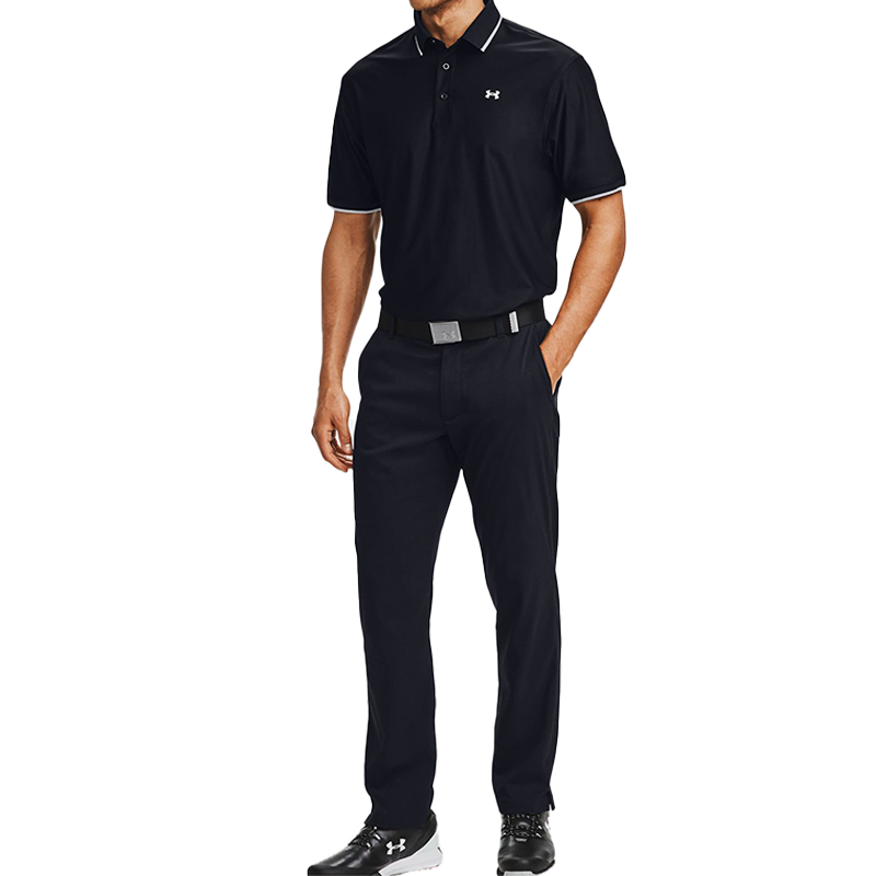 Under Armour Playoff Pique Polo Shirt 'Black' 1345459-002