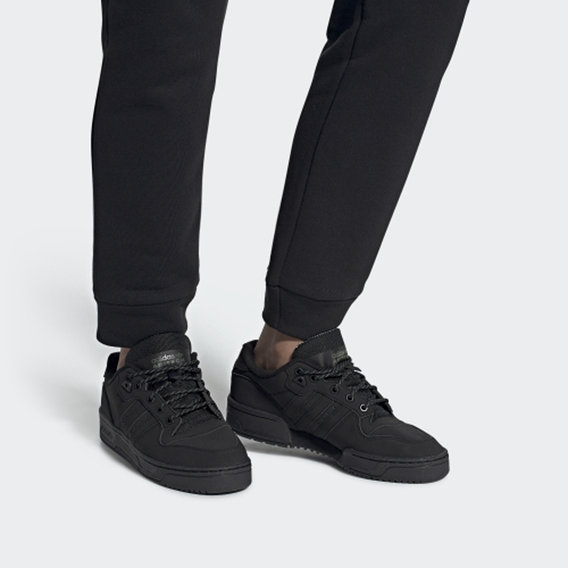 (WMNS) adidas RIVALRY Low 'Triple Black' FV4614