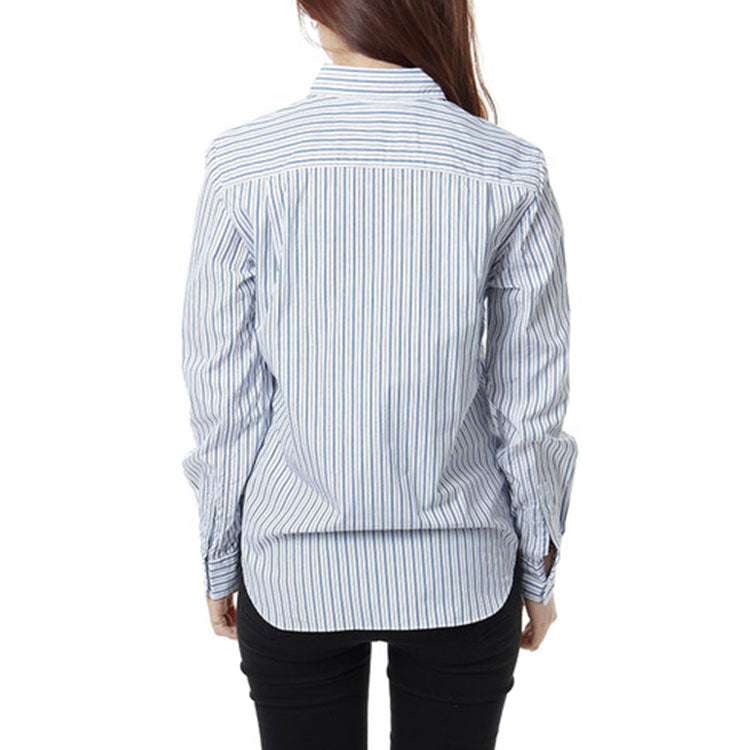 (WMNS) COMME des GARCONS PLAY Striped Shirt Black Emblem 'Blue' AZ-B005-051-1