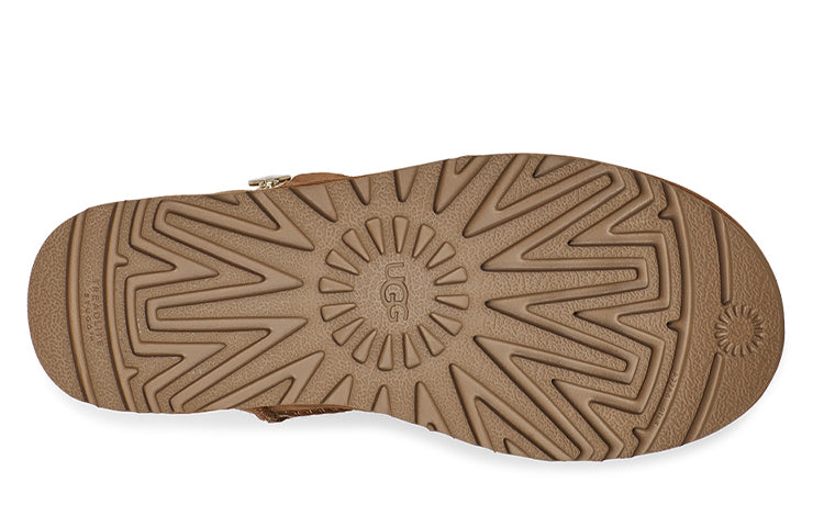 (WMNS) UGG Bailey Zip Short Fleece Lined Brown 1112480-CHE