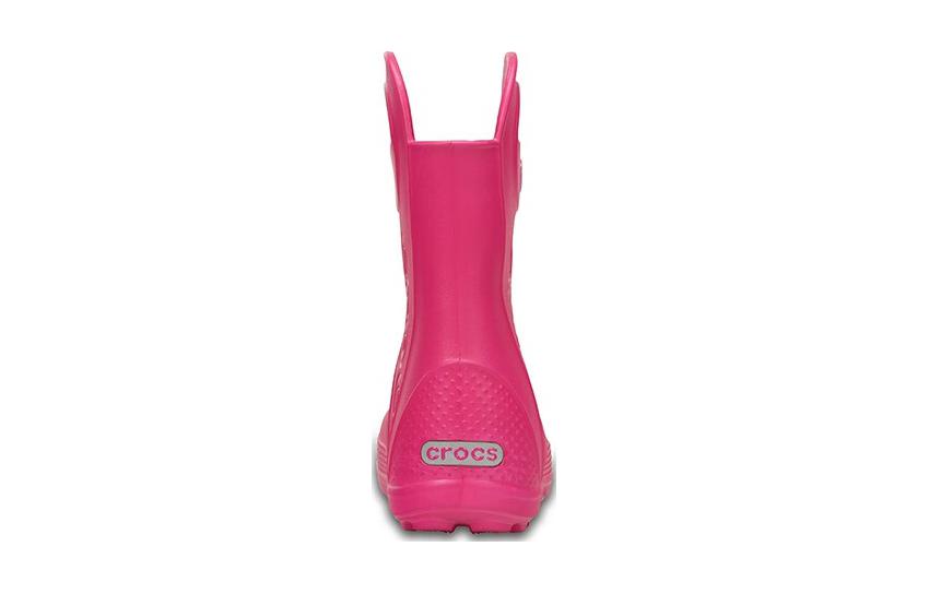 (GS) Crocs Candy Pink Handle It Rain Boots 'Pink' 12803-6X0