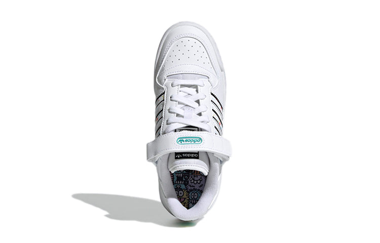 adidas originals Forum Low J x Kevin Lyon 'White Black Blue' H01440