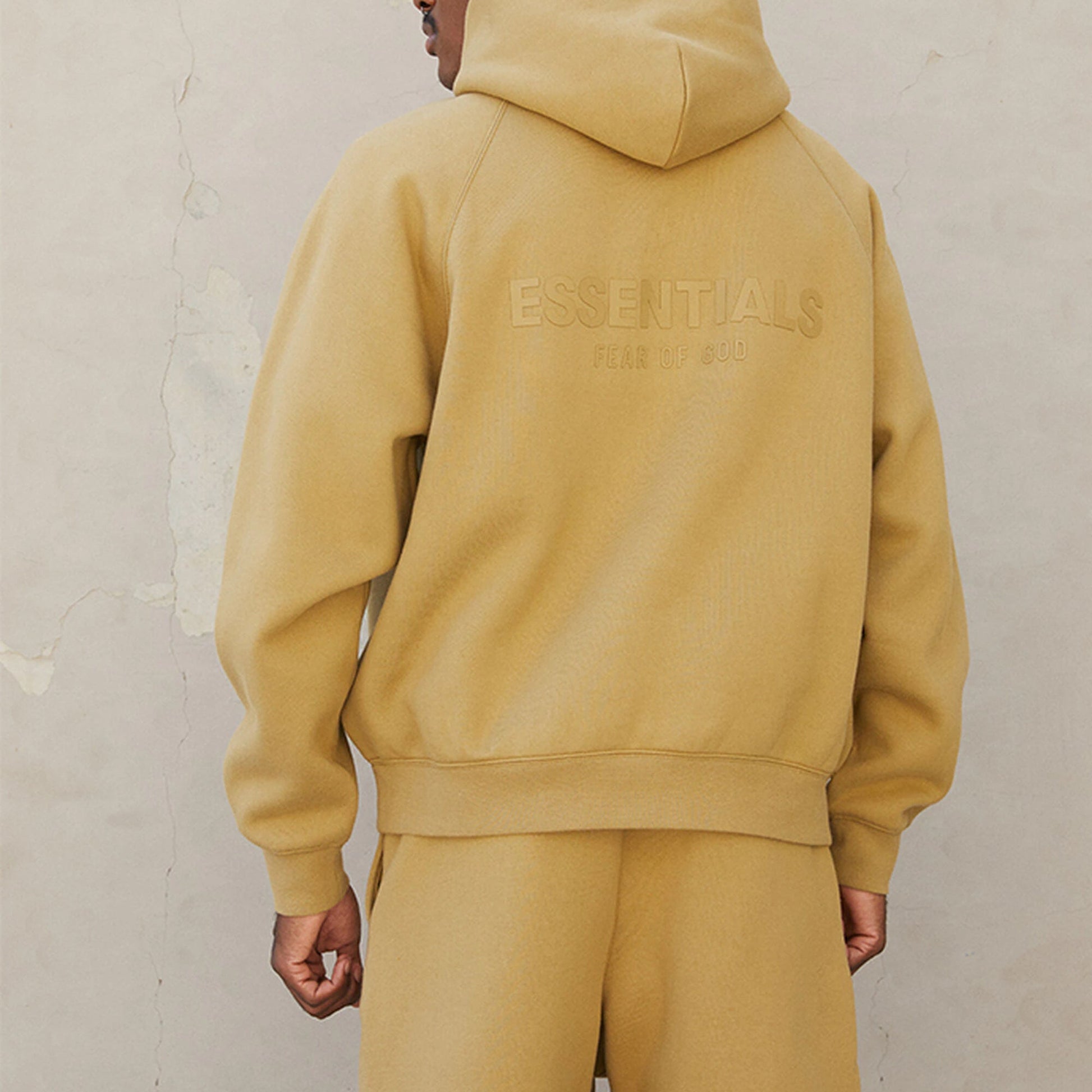 Fear of God Essentials FW21 Pullover Logo Hoodie 'Amber' FOG-FW21-003