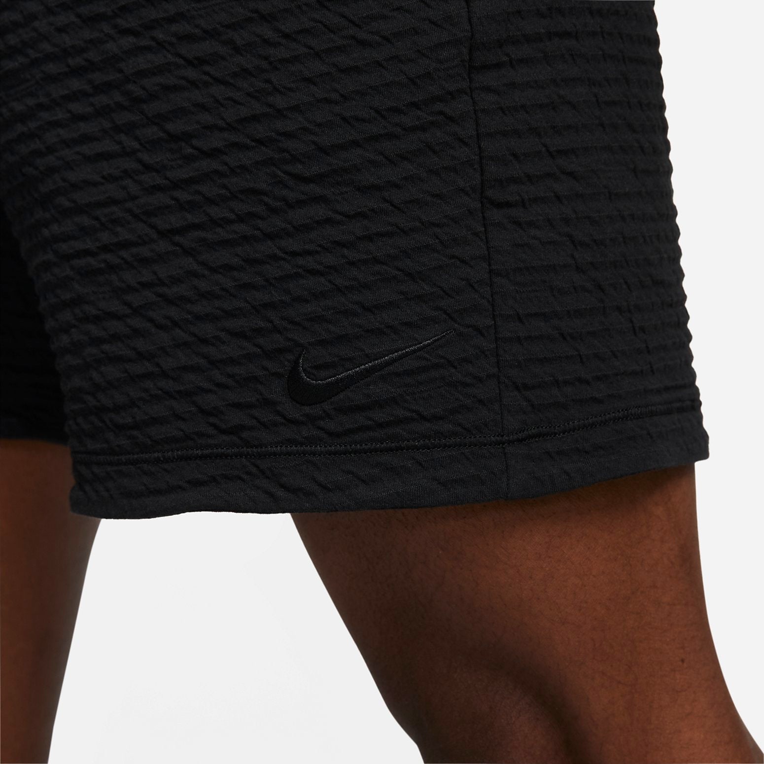 Nike Dri-Fit Textured Yoga Shorts 'Black' DX0927-010