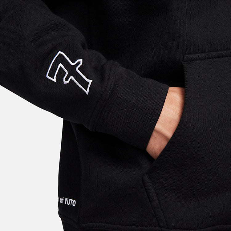 Nike SB x Yuto Graphic Fleece Pullover Hoodie 'Black' FN0552-010