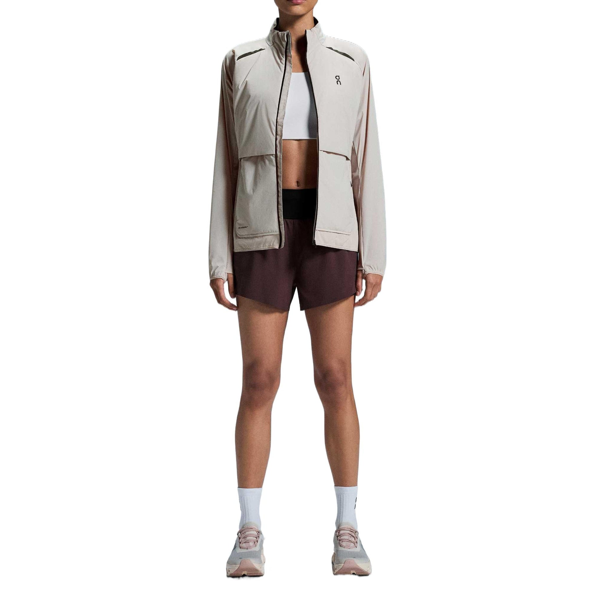 (WMNS) On Running Running Shorts 'Dark Red' 1WE11950398