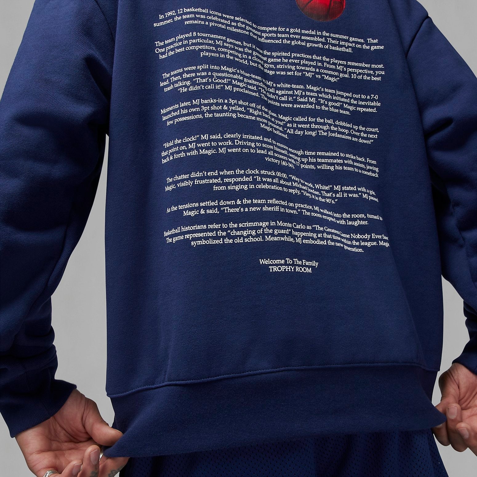 Air Jordan x Trophy Room Fleece Hoodie 'Midnight Navy' DR2953-410