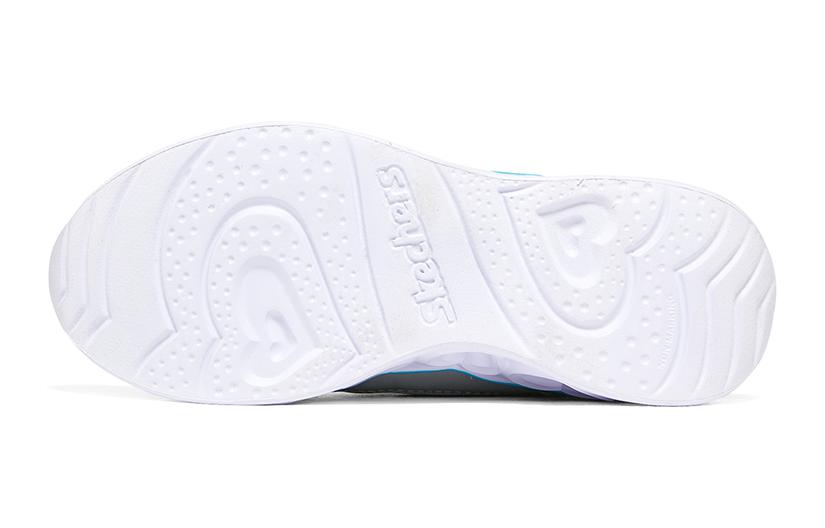 (GS) Skechers Sweetheart Lights 'White Silver Blue' 302668L-SMLT