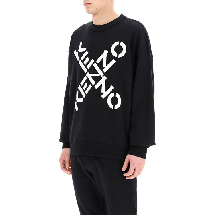KENZO Logo Sweatshirt 'Black' FA65SW5214MS-99
